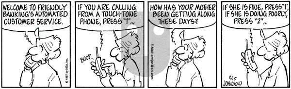 Arlo and Janis on Saturday February 15, 1997 Comic Strip