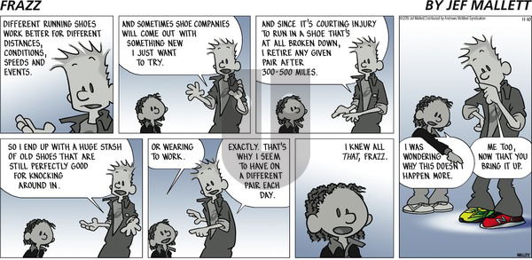 Frazz on Sunday November 10, 2019 Comic Strip