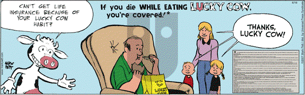 Lucky Cow on Saturday June 16, 2007 Comic Strip
