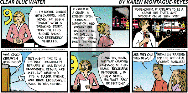 Clear Blue Water on Tuesday April 26, 2005 Comic Strip