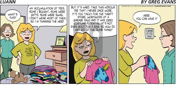 Luann - Sunday October 9, 2022 Comic Strip