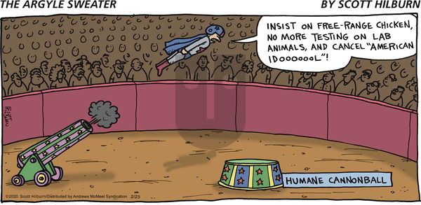 The Argyle Sweater on Sunday February 23, 2020 Comic Strip