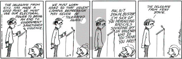 Doonesbury on Saturday December 4, 1971 Comic Strip