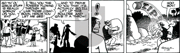 Alley Oop on Wednesday January 31, 1979 Comic Strip