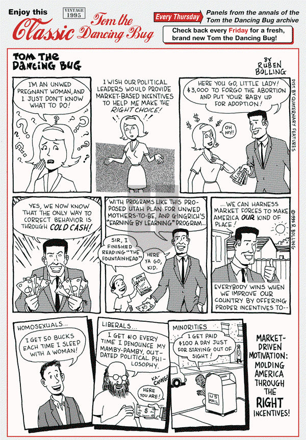 Tom the Dancing Bug on Thursday May 12, 2016 Comic Strip