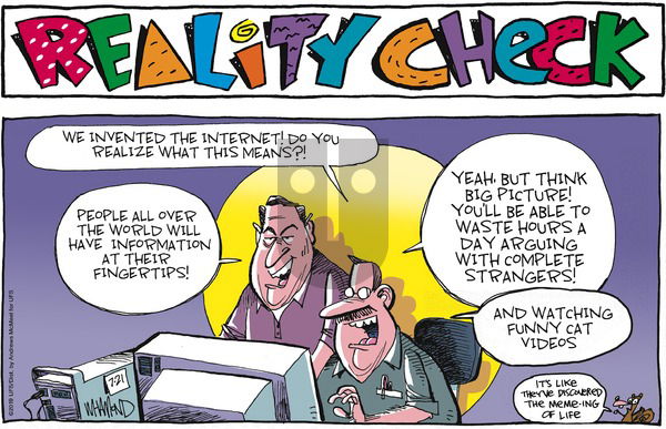 Reality Check on Sunday July 21, 2019 Comic Strip