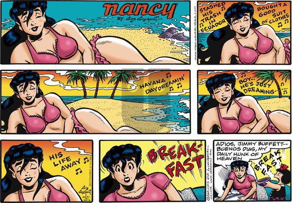 Nancy on Sunday October 14, 2012 Comic Strip