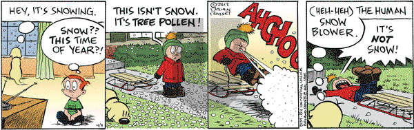 Red and Rover on Tuesday April 9, 2013 Comic Strip