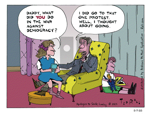 Ted Rall on Friday May 9, 2025 Comic Strip
