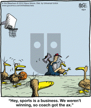 In the Bleachers on Tuesday March 27, 2012 Comic Strip