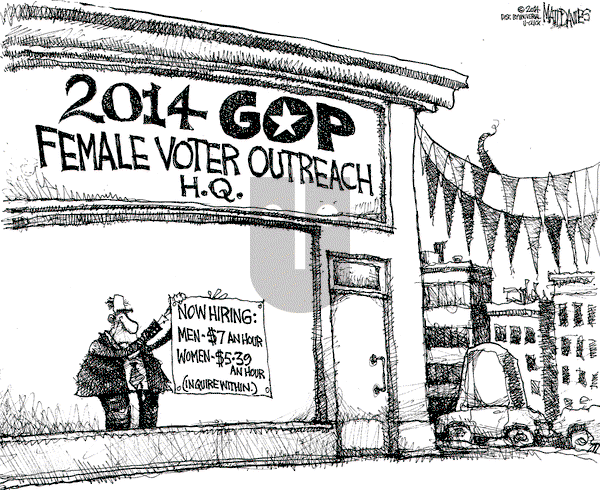 Matt Davies on Saturday April 12, 2014 Comic Strip