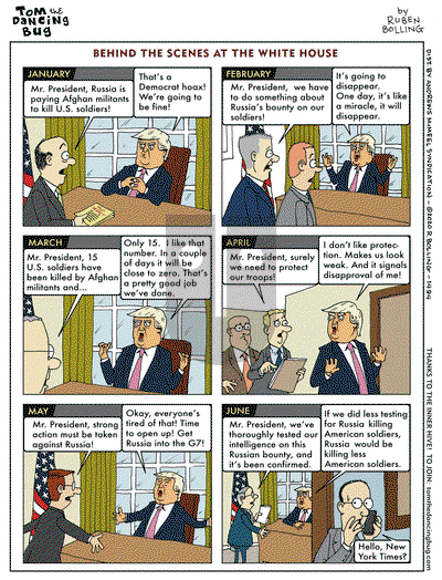 Tom the Dancing Bug on Monday June 29, 2020 Comic Strip