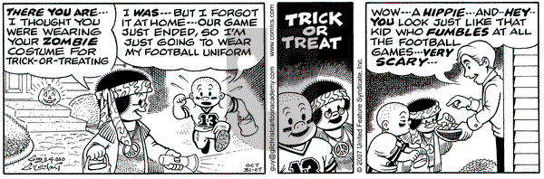 Nancy on Wednesday October 31, 2007 Comic Strip