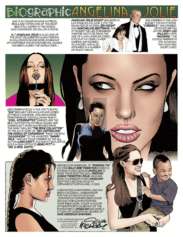 Biographic on Sunday June 18, 2006 Comic Strip