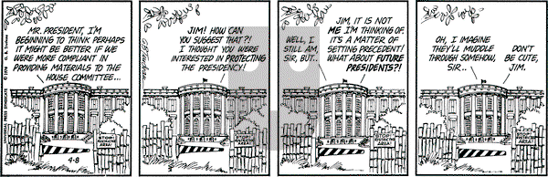Doonesbury - Monday April 8, 1974 Comic Strip