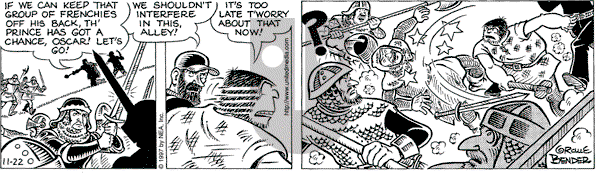 Alley Oop on Friday January 9, 1998 Comic Strip