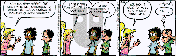 Cleats - Monday August 4, 2008 Comic Strip