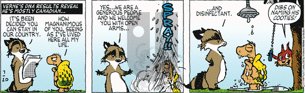 Over the Hedge on Friday July 20, 2018 Comic Strip