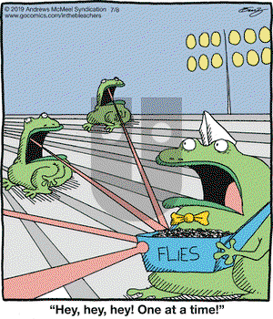 In the Bleachers on Monday July 8, 2019 Comic Strip