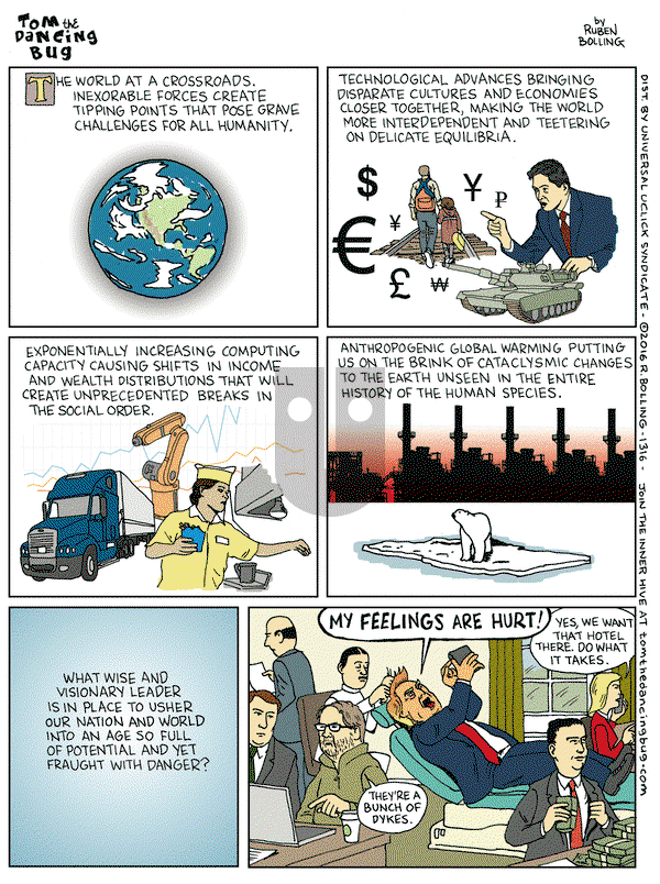 Tom the Dancing Bug on Friday December 9, 2016 Comic Strip