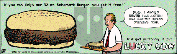 Lucky Cow on Saturday January 22, 2005 Comic Strip