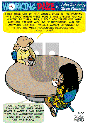 Working Daze - Friday July 30, 2021 Comic Strip