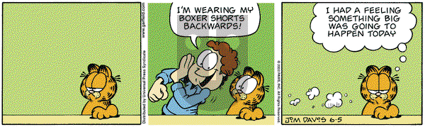 Garfield on Wednesday June 5, 2002 Comic Strip