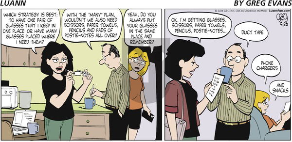 Luann - Sunday May 26, 2024 Comic Strip