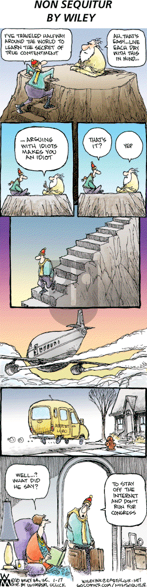 Non Sequitur on Sunday January 17, 2010 Comic Strip