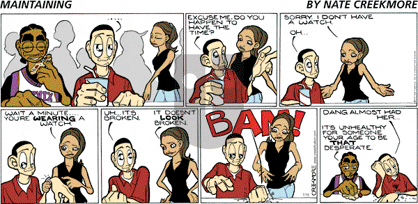 Maintaining on Sunday July 15, 2007 Comic Strip
