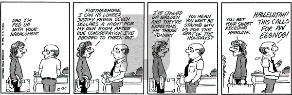 Doonesbury on Wednesday December 20, 1972 Comic Strip