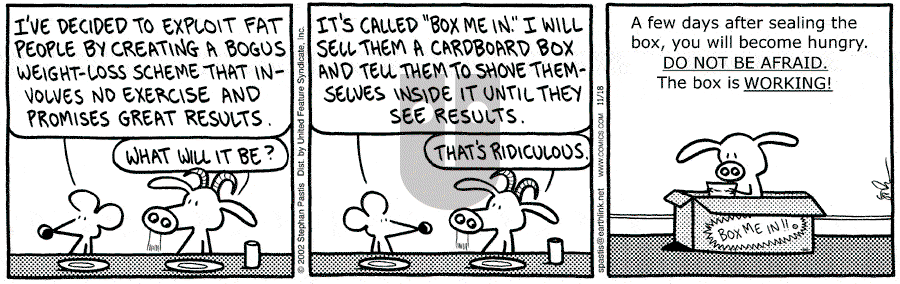 Pearls Before Swine - Monday November 18, 2002 Comic Strip