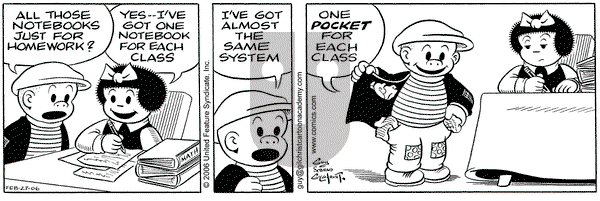 Nancy on Monday February 27, 2006 Comic Strip