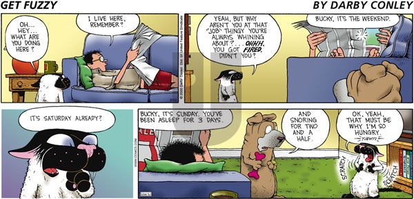Get Fuzzy - Sunday August 13, 2000 Comic Strip