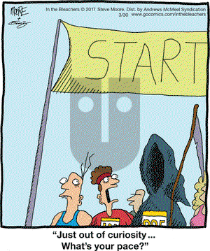 In the Bleachers on Thursday March 30, 2017 Comic Strip