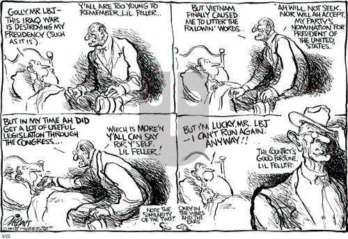 Pat Oliphant on Wednesday March 22, 2006 Comic Strip