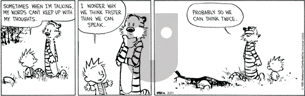 Calvin and Hobbes on Saturday March 21, 2015 Comic Strip
