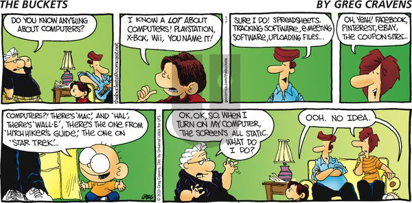 The Buckets on Sunday September 8, 2013 Comic Strip