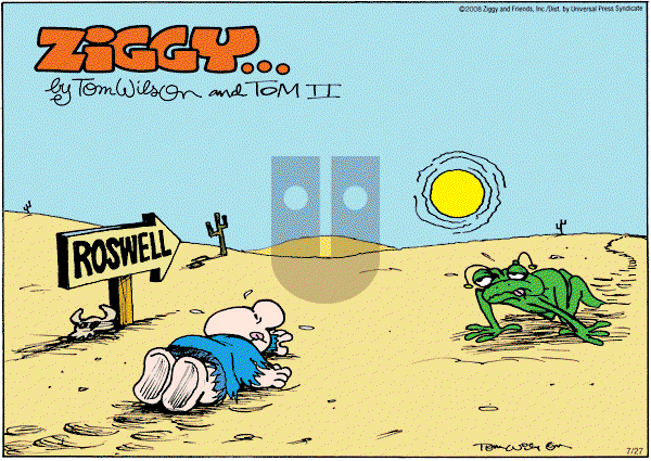 Ziggy - Sunday July 27, 2008 Comic Strip