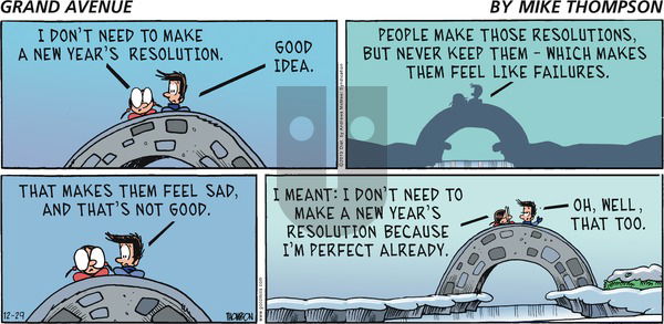 Grand Avenue on Sunday December 29, 2019 Comic Strip
