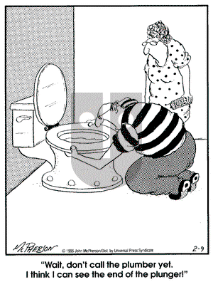 Close to Home on Thursday February 9, 1995 Comic Strip