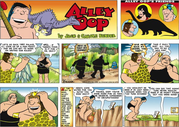 Alley Oop on Sunday March 6, 2016 Comic Strip