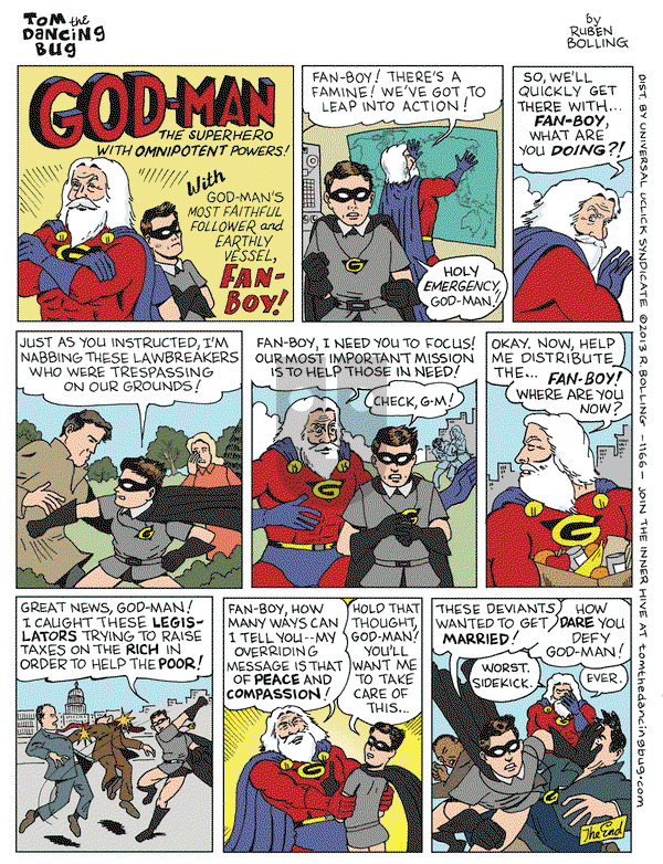 Tom the Dancing Bug on Friday December 6, 2013 Comic Strip