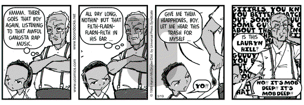 The Boondocks on Monday March 19, 2001 Comic Strip