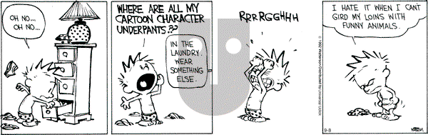 Calvin and Hobbes - Saturday September 8, 2012 Comic Strip