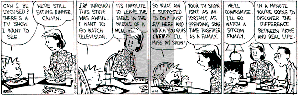 Calvin and Hobbes on Monday June 18, 1990 Comic Strip