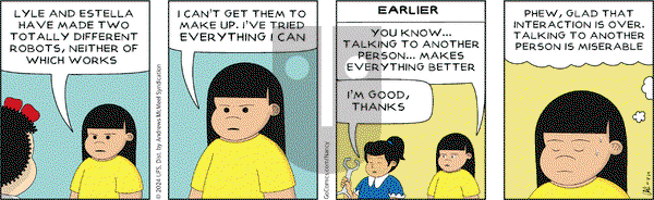 Nancy - Thursday April 18, 2024 Comic Strip