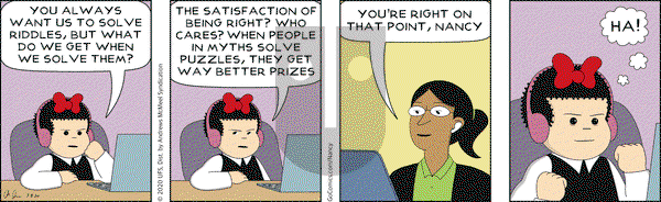 Nancy on Friday July 3, 2020 Comic Strip