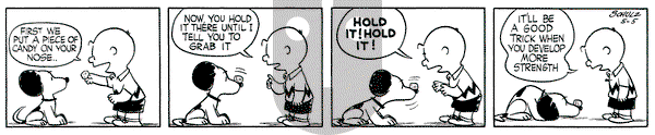 Peanuts on Wednesday May 5, 1954 Comic Strip