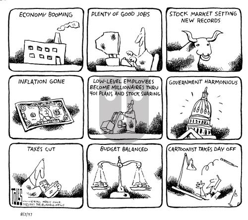 Tom Toles on Sunday August 3, 1997 Comic Strip